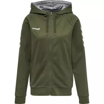 Hmlgo Zip Hoodie Женская мультиспортивная толстовка HUMMEL, цвет gruen