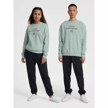 Hmlhive Owen Толстовка унисекс для спорта и отдыха из органического хлопка HUMMEL, цвет grau