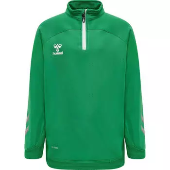 Hmllead Poly Hoodie Kids Толстовка унисекс для детей HUMMEL, малиновый красный/красный/красный