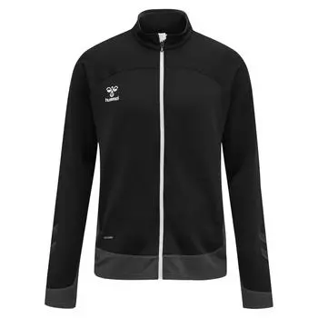 Hmllead Poly Zip Jacket Kids Jacket Unisex Children HUMMEL, черный