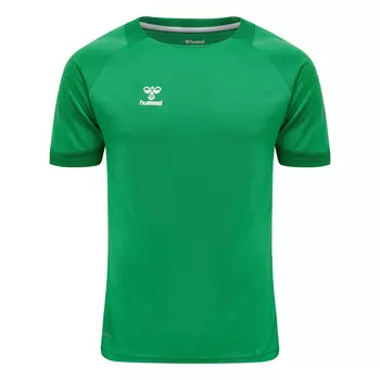 Hmllead S/S Поли Джерси Джерси S/S Мужчины HUMMEL, изумрудно-зеленый