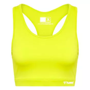 Hmlmt Active Sports Bra женский спортивный бюстгальтер для занятий йогой с технологией Beecool HUMMEL, цвет gruen