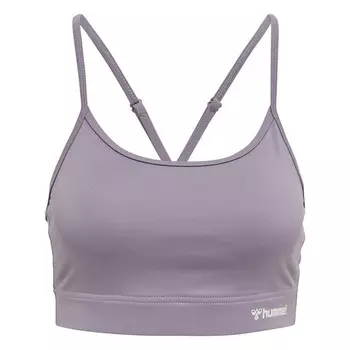 Hmlmt Chipo Padded Sports Bra женский спортивный бюстгальтер для занятий йогой с технологией Beecool HUMMEL, цвет blau