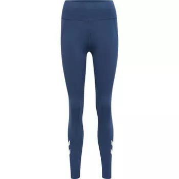 Hmlmt Grace Колготки с высокой талией, женские гибкие леггинсы для йоги HUMMEL, цвет blau