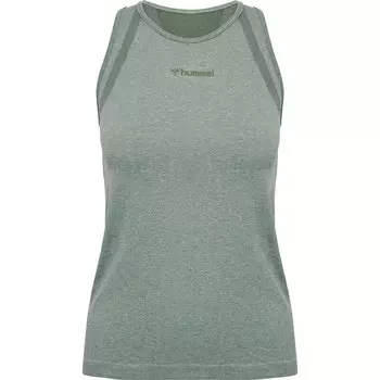 Hmlmt Hyper бесшовная майка, женская футболка для йоги HUMMEL, цвет grau