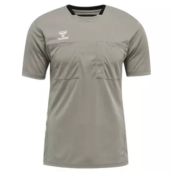 Hmlreferee Chevron Jersey S/S Джерси S/S мужские HUMMEL, дельфин серый/серый/черный