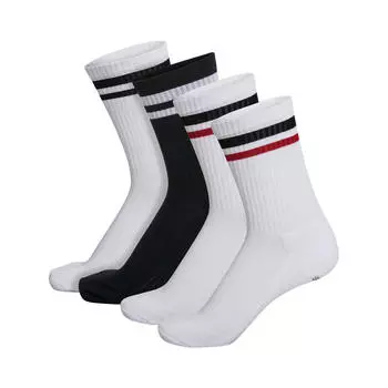Hmlretro 4-Pack Socks Микс 4-х пар носков унисекс HUMMEL, белый черный