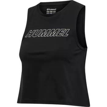 Hmlte Cali 2-Pack укороченный топ на бретелях, женская тренировочная футболка HUMMEL, цвет schwarz