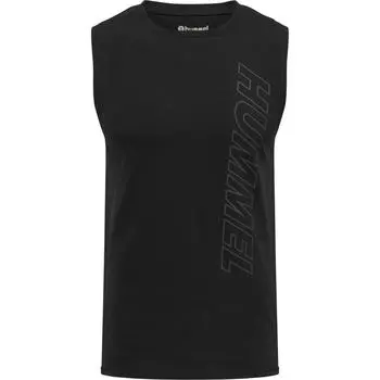 Hmlte Callum Хлопковая майка Футболка S/L Мужчины HUMMEL, черный