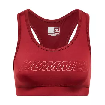 Hmlte Tola Sports Bra Женский спортивный бюстгальтер HUMMEL, Бордо