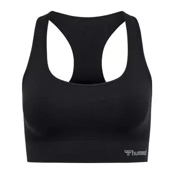 Hmltif Бесшовный спортивный топ Женский спортивный топ HUMMEL, черный
