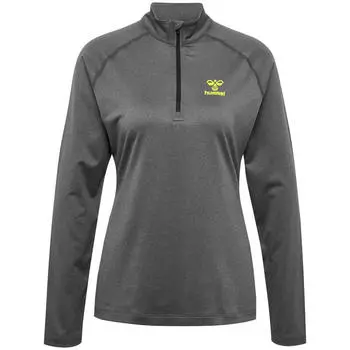 Hmprint Женская спортивная толстовка с короткой молнией и половиной молнии HUMMEL, цвет grau