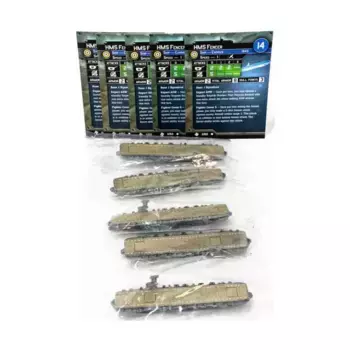 HMS Fencer (U) x5, Axis & Allies - Collectible Miniatures Game - War at Sea - Task Force Singles