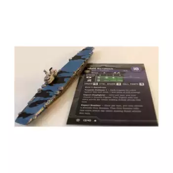 HMS Викториус (R), Axis & Allies - Collectible Miniatures Game - War at Sea - Condition Zebra Singles