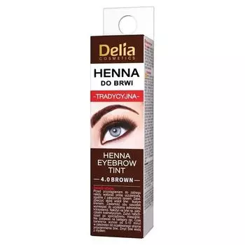 Хна для бровей и ресниц Delia Brwi i Rzsy Brzowa, 1 шт
