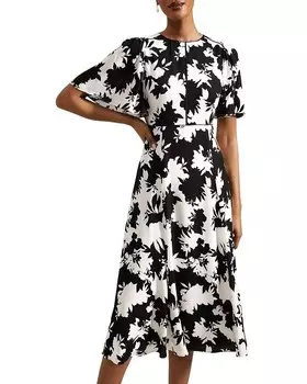 HOBBS LONDON Расклешенное платье Alva, мультиколор