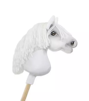 Hobby Horse Лошадка на палке Премиум - белый А4 Inna marka