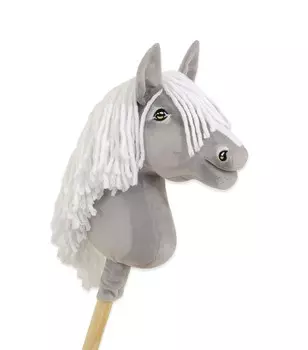 Hobby Horse Лошадка на палке Премиум - серый III А4 Inna marka