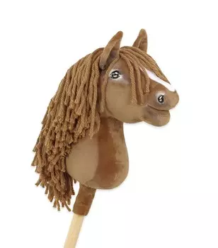 Hobby Horse Маленькая лошадка на палке Премиум - светло-каштановый А4 Inna marka