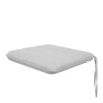 HOBBYGARDEN для улицы/в помещении, набор из 4 подушек для сидения, подушки для сидения, подушки для садовой мебели, для стульев или шезлонгов, подушки, 50 x 43 см, серый