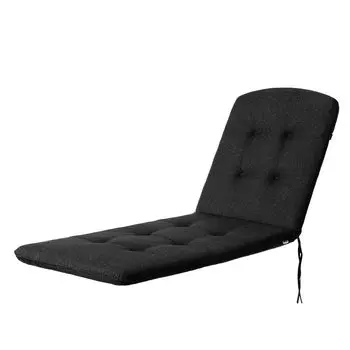 HOBBYGARDEN для улицы/в помещении, шезлонги, подушки для сидений, подушки для сидений, подушки для садовой мебели, для стульев или шезлонгов, подушки, диван, 185 x 60 x 6 см, черный