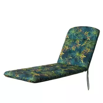 HOBBYGARDEN для улицы/в помещении, шезлонги, подушки для сидений, подушки для сидений, подушки для садовой мебели, для стульев или шезлонгов, подушки, диван, 185 x 60 x 6 см, зеленая трава