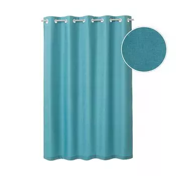 HOBBYGARDEN, Водонепроницаемая штора для улицы, защита от атмосферных воздействий, защита от ветра, экран конфиденциальности, балкон, сад, крыльцо, беседка, легкая чистка, синий, 240x150 см