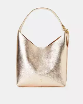 Хобо из шагреневой кожи со съемным органайзером Latouche, золотой