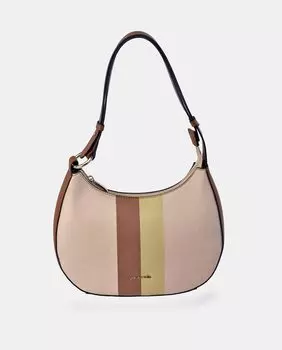 Хобо коричневого цвета на молнии Pierre Cardin, коричневый