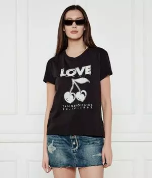 Ходьба в футболке Loose fit Zadig&Voltaire, черный