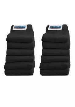 Ходите в теннисных носках (упаковка 12 пар), с махровой тканью Go In, черный