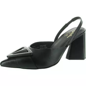 Ходят слухи, что женские кожаные туфли с открытой пяткой и декором Seychelles, черный