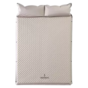 Hodtown открытый кемпинг утолщенный и сращиваемый автоматический надувной матрас HDW1900 двойной кремовый