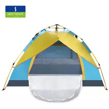 Hodtown полностью автоматическая уличная палатка непромокаемая уличная Ziyouhike палатка для кемпинга 3-4 человека Kangqiao палатка на берегу озера HDW1509