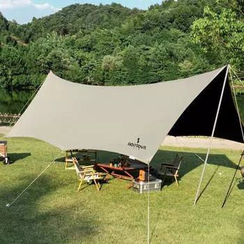 Hodtown Sky City навес цвета слоновой кости, портативная палатка для кемпинга и пикника, виниловая бабочка HDW1522