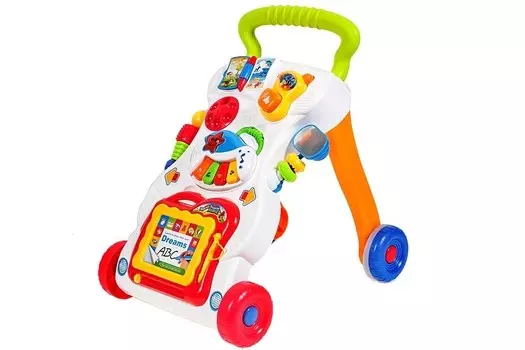 Ходунки-толкачи с блокнотом и пианино MalPlay