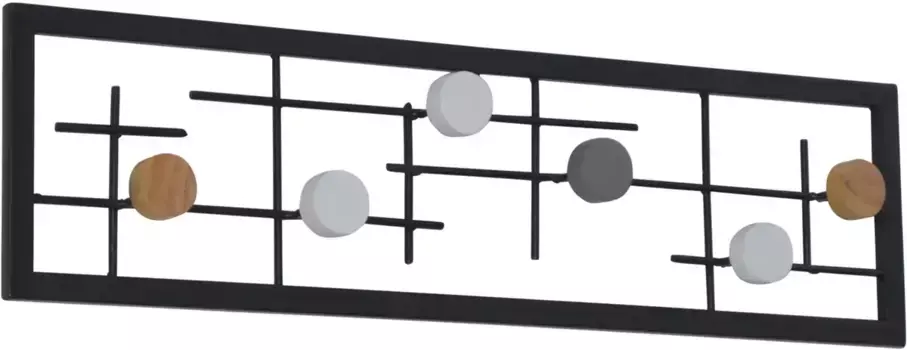 HOFMANN LIVING AND MORE крючок для одежды, (1 шт.), настенная вешалка 60х16х6 см, черный