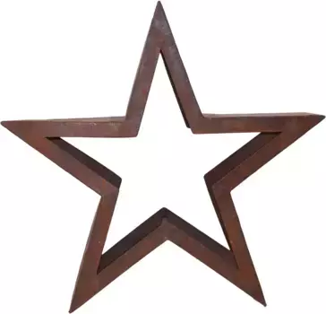 HOFMANN LIVING AND MORE Полка для дров "Звезда, рождественское украшение снаружи" 106х101х26 см, цвет rostbraun