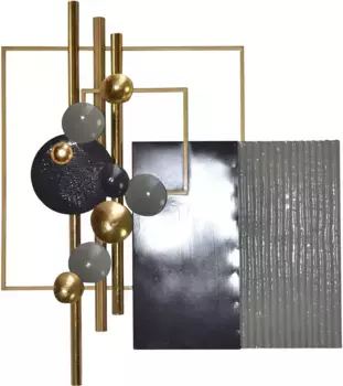 HOFMANN LIVING AND MORE предмет декора стен "декорация стен" 83х94х10 см, черный