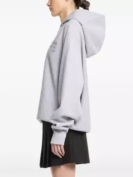 Hogan хлопковая толстовка с логотипом, серый