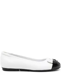 Hogan кожаные балетки H661, белый