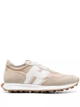 Кроссовки Hogan H601 With Inserts, бежевый/белый