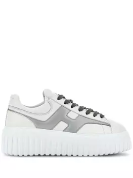 Кроссовки Hogan H-Stripes Platform, белый/серый