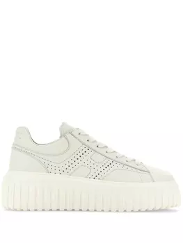 Кроссовки Hogan H-Stripes with Perforated Logo, белый