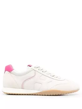 Кроссовки Hogan Lace-up, белый/розовый