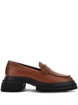 Hogan массивные лоферы, коричневый