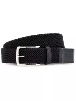 Hogan плетеный ремень, черный