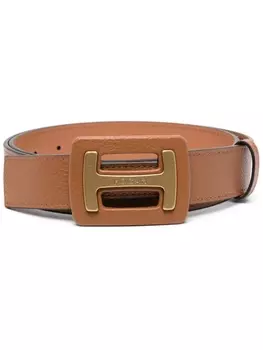 Hogan ремень с логотипом, коричневый