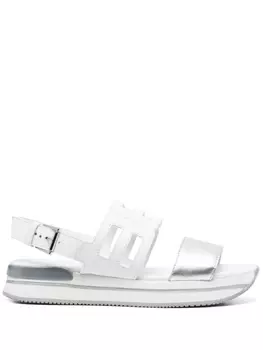 Hogan сандалии с вырезами, белый