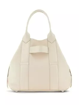 Hogan сумка-тоут Script, нейтральный цвет